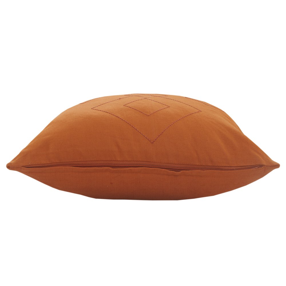Sundaze Cotton Pillow Set of 2 in Orange, 20" x 20"