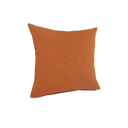 Sundaze Cotton Pillow Set of 2 in Orange, 20" x 20"