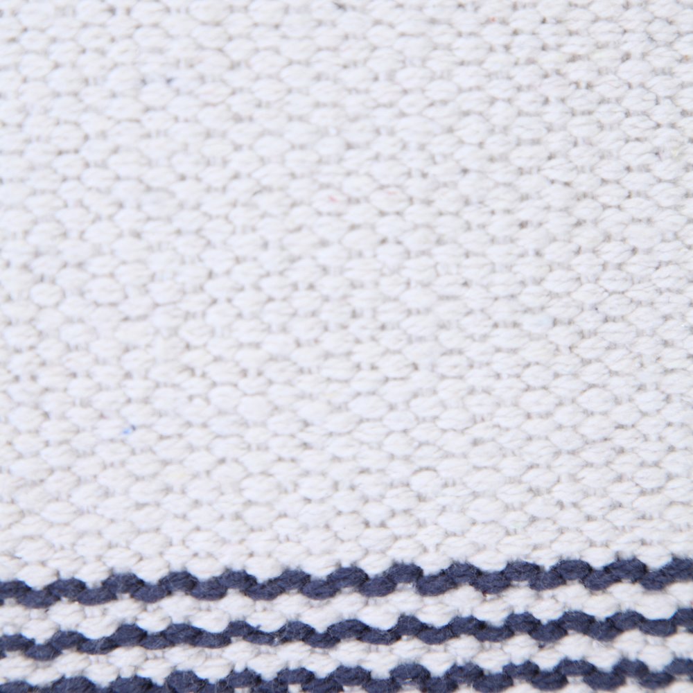 Cabana Cotton Pillow Set of 2 in Blue/White, 20" x 20"