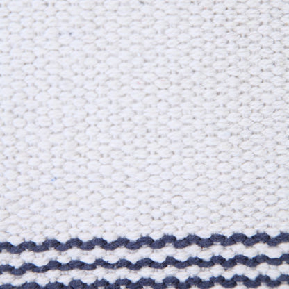 Cabana Cotton Pillow Set of 2 in Blue/White, 20" x 20"