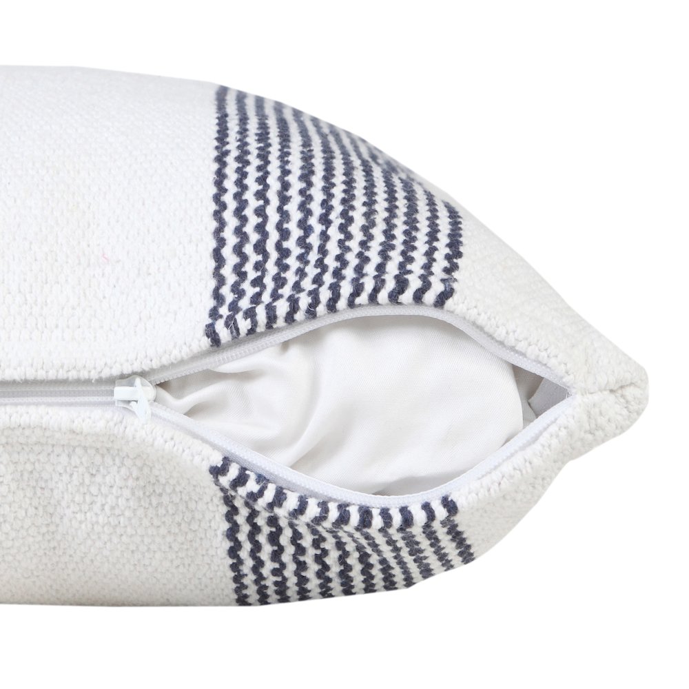 Cabana Cotton Pillow Set of 2 in Blue/White, 20" x 20"