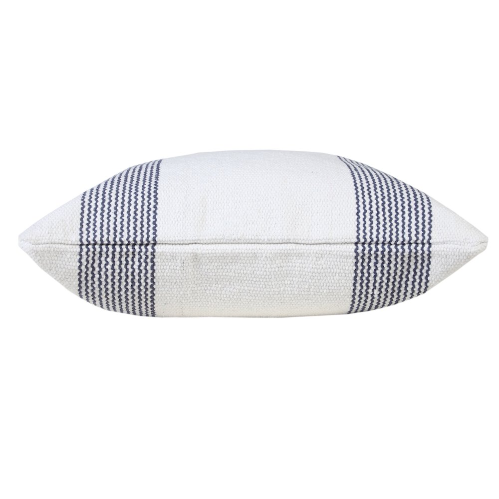 Cabana Cotton Pillow Set of 2 in Blue/White, 20" x 20"