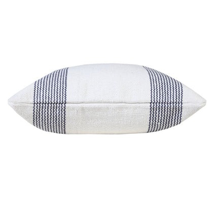 Cabana Cotton Pillow Set of 2 in Blue/White, 20" x 20"