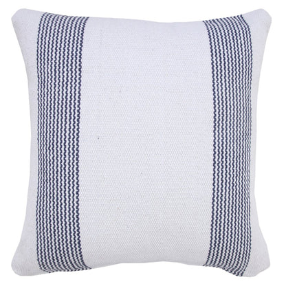 Cabana Cotton Pillow Set of 2 in Blue/White, 20" x 20"