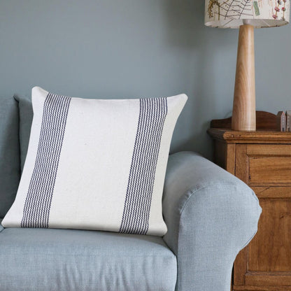 Cabana Cotton Pillow Set of 2 in Blue/White, 20" x 20"