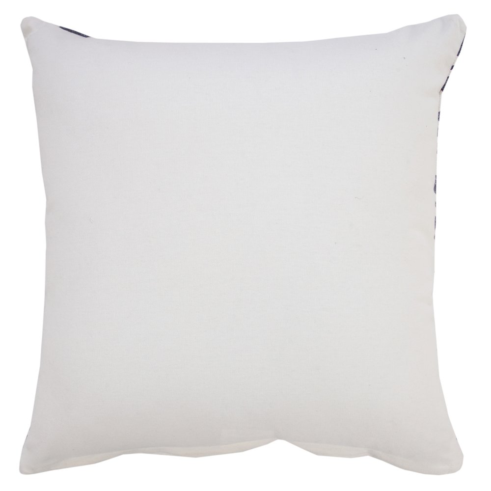 Zion Cotton Pillow Set of 2 in White/Blue, 20" x 20"