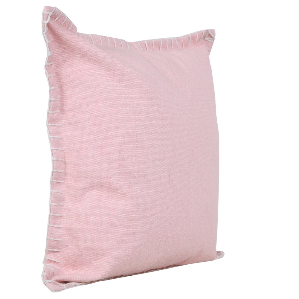 Vital Cotton Pillow Set of 2 in Pink, 20" x 20"