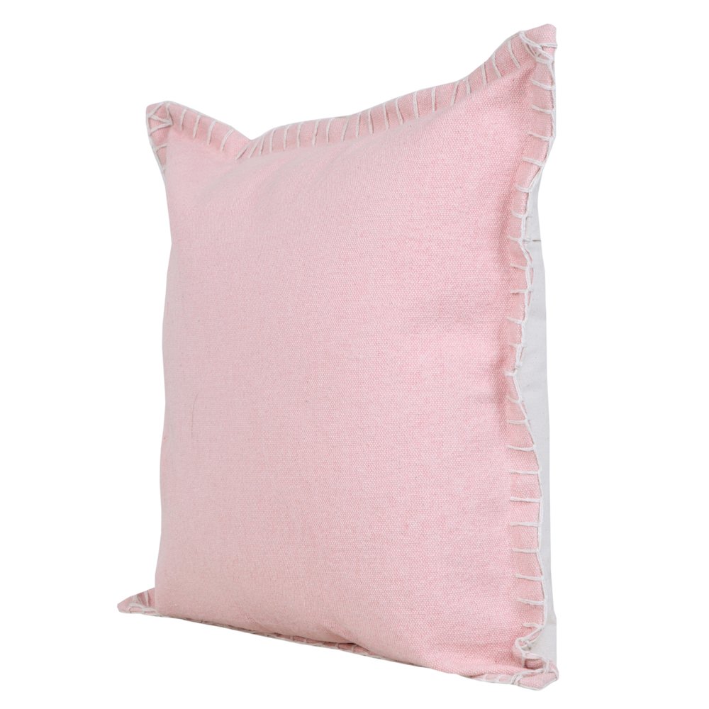 Vital Cotton Pillow Set of 2 in Pink, 20" x 20"