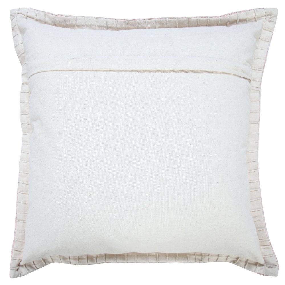 Vital Cotton Pillow Set of 2 in Pink, 20" x 20"