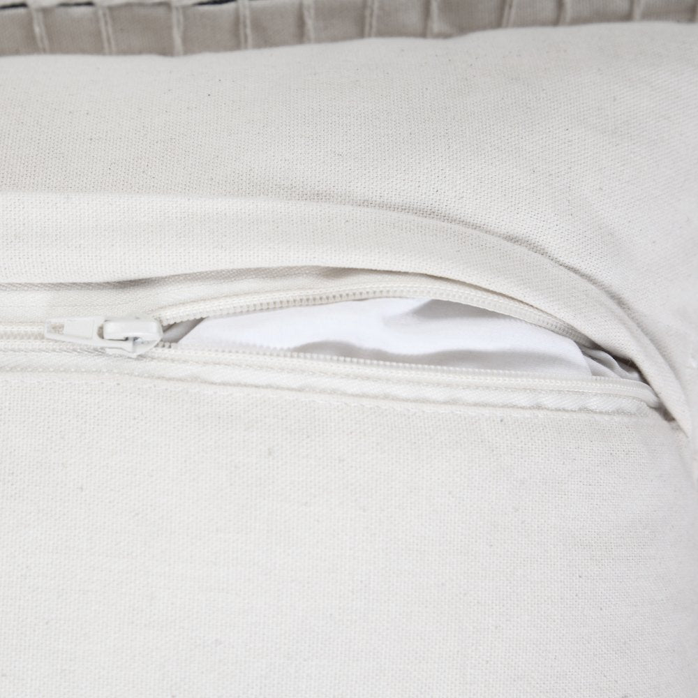 Vital  Cotton Pillow Set of 2 in Black, 20" x 20"