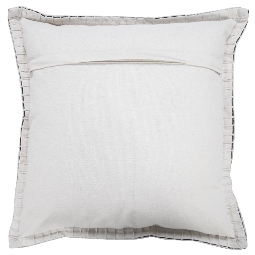 Vital  Cotton Pillow Set of 2 in Black, 20" x 20"