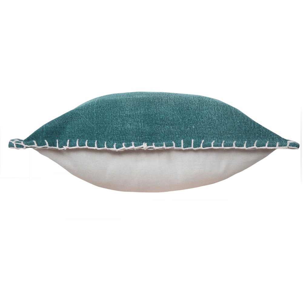 Vital Cotton Pillow Set of 2 in Green, 20" x 20"