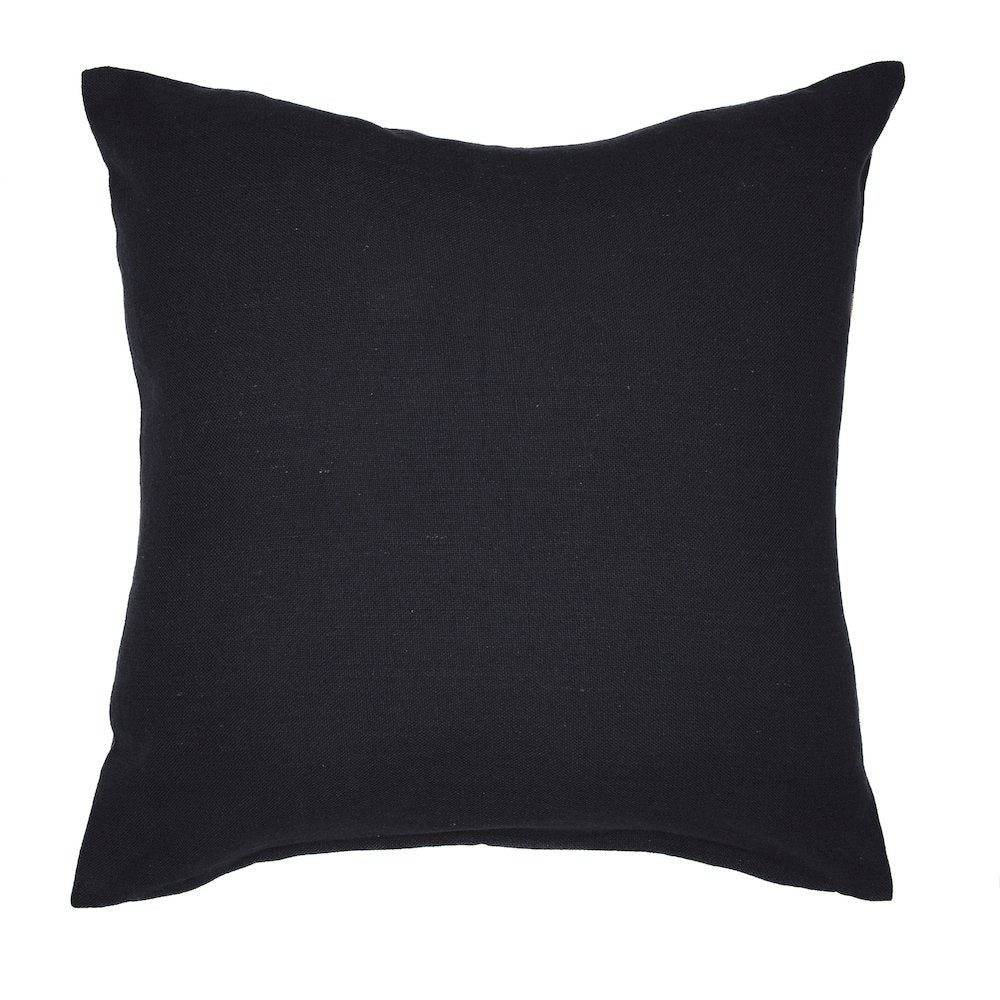 Stacy Garcia  Cotton Blend Poly Filled Pillow in Black/Beige, 20" x 20"