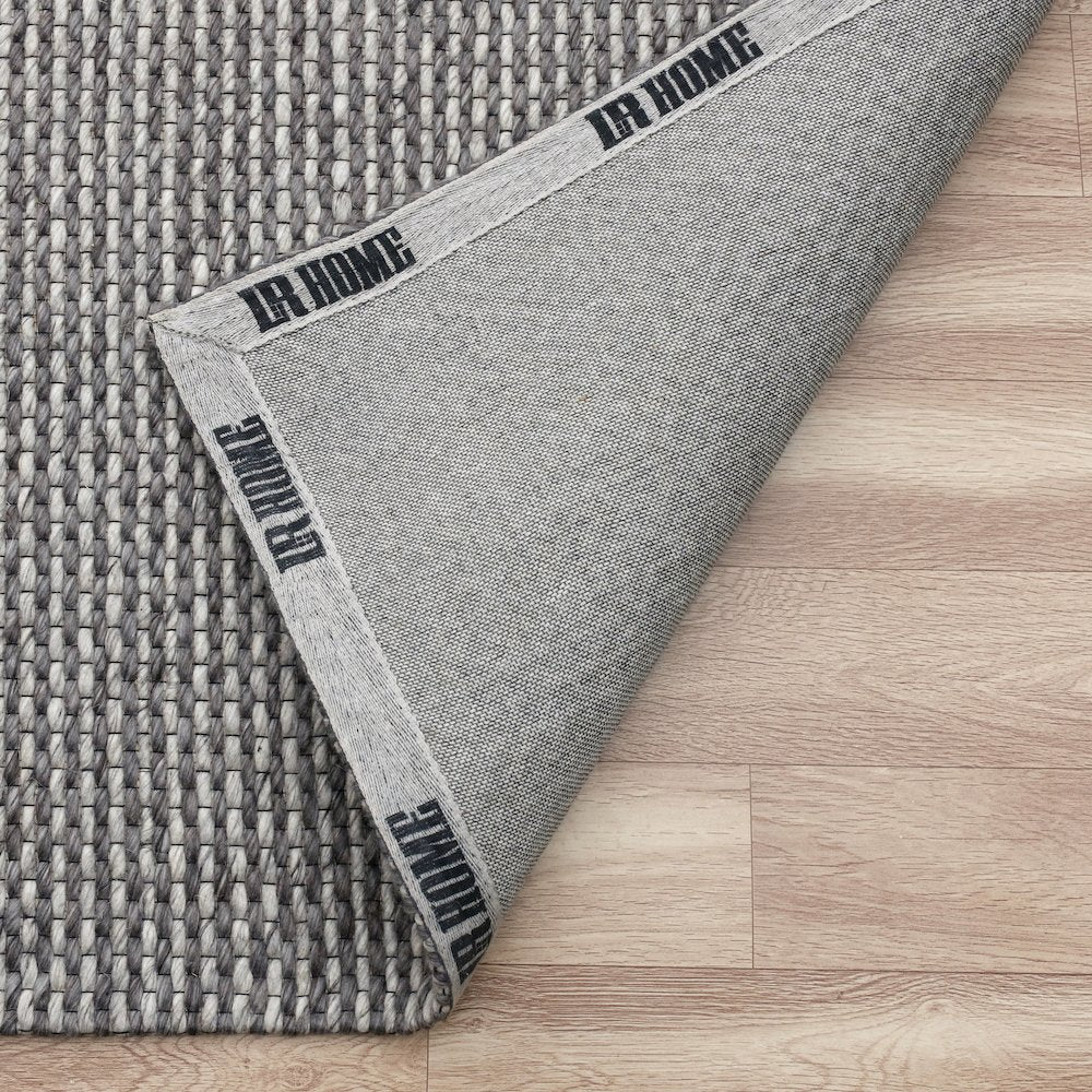 Bergen Wool Blend Area Rug Indoor in Gray/Silver, 9' x 12'