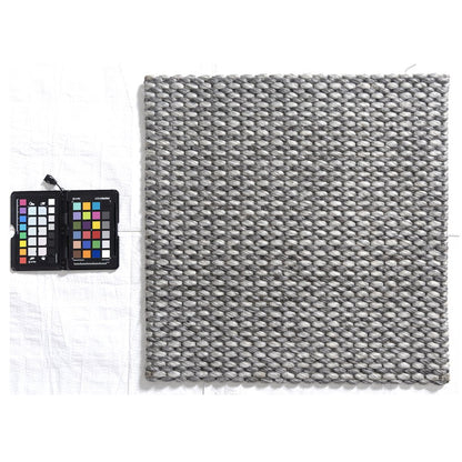 Bergen Wool Blend Area Rug Indoor in Gray/Silver, 9' x 12'