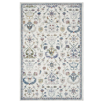 Gala Durable Performance Area Rug Indoor in Ivory/Blue, 8'9" x 11'9"