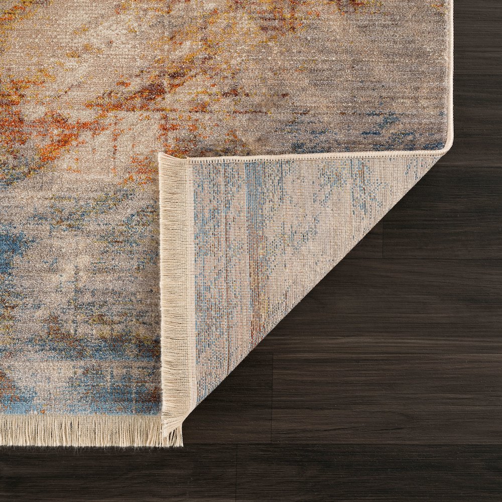 Holi Durable Performance Area Rug Indoor in Gray/Blue, 5' x 8'