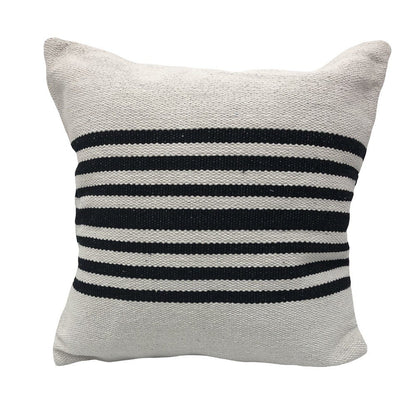 Elevate Cotton Pillow Set of 2 in White/Black, 22" x 22"
