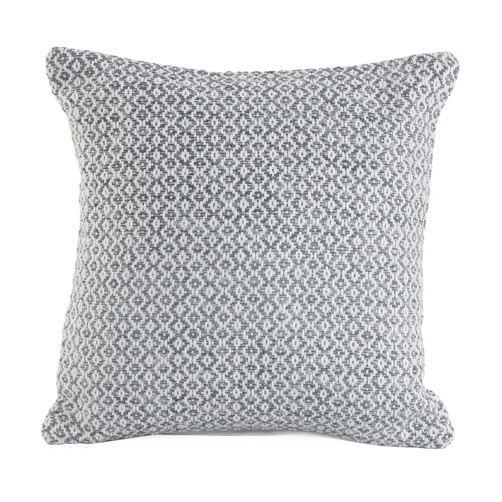 Insignia Cotton Pillow Set of 4 in Gray/White, 18" x 18"