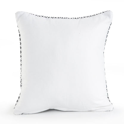 Insignia Cotton Pillow Set of 4 in Gray/Ivory, 18" x 18"