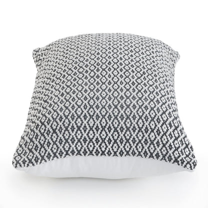 Insignia Cotton Pillow Set of 4 in Gray/Ivory, 18" x 18"