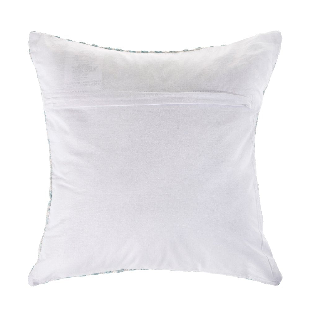 Altair  Cotton Pillow Set of 2 in Blue/Gray, 18" x 18"