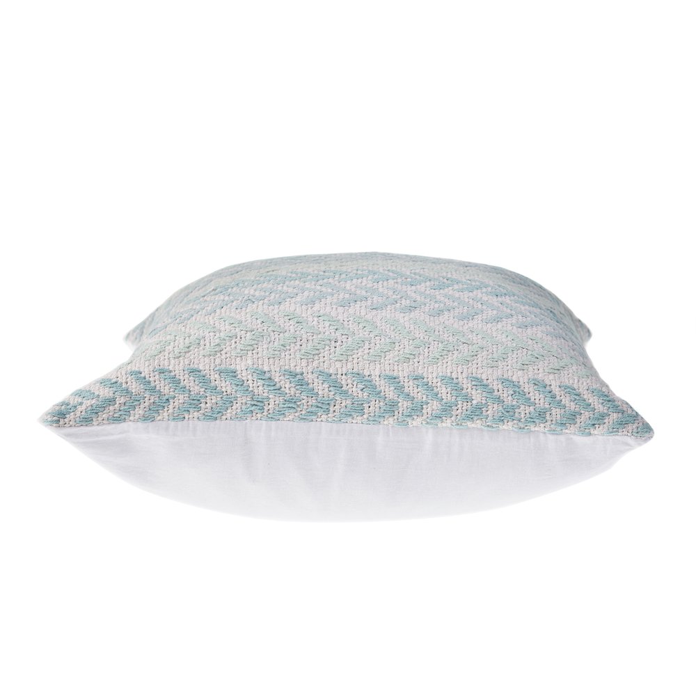 Altair  Cotton Pillow Set of 2 in Blue/Gray, 18" x 18"