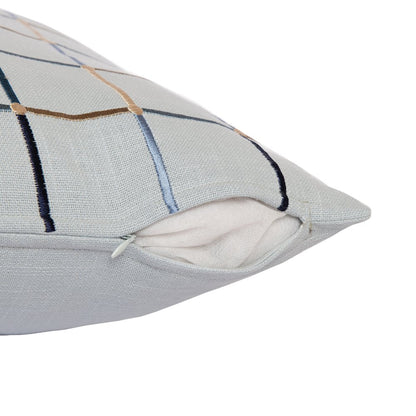 Stacy Garcia  Cotton Blend Poly Filled Pillow in Blue/Multicolored, 24" x 24"