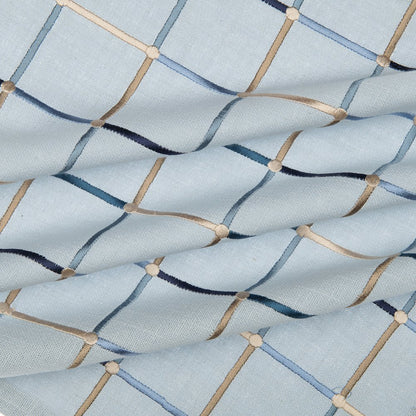 Stacy Garcia  Cotton Blend Poly Filled Pillow in Blue/Multicolored, 24" x 24"