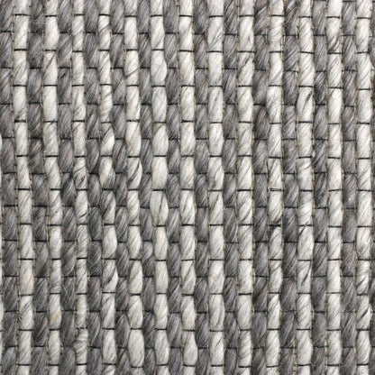 Bergen Wool Blend Area Rug Indoor in Gray/Silver, 7'9" x 9'9"