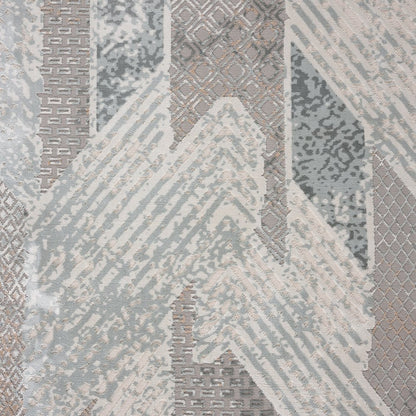 Michelle Durable Performance Area Rug Indoor in Blue/Cream, 9' x 12'
