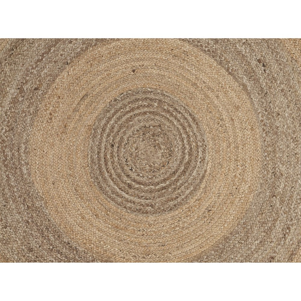 Boutique Jute Jute Area Rug Indoor in Tan/Brown, 7'6" Round