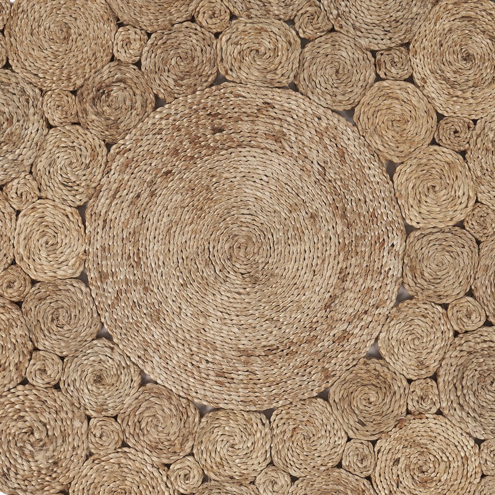 Boutique Jute Jute Area Rug Indoor in Brown/Tan, 7'6" Round