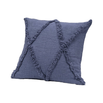 Reese Cotton Pillow Set of 2 in Blue, 18" x 18"