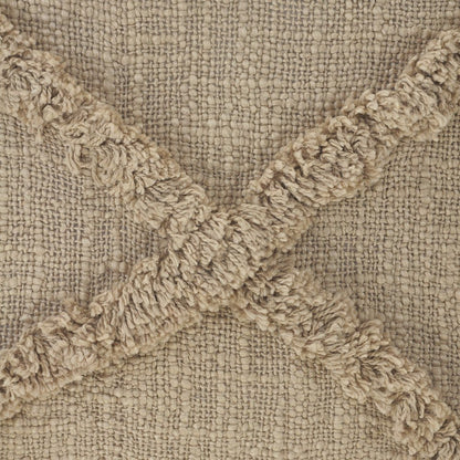 Reese Cotton Pillow Set of 2 in Brown, 20" x 20"
