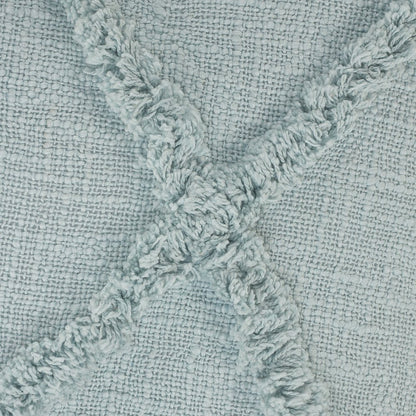Reese Cotton Pillow Set of 2 in Blue, 18" x 18"