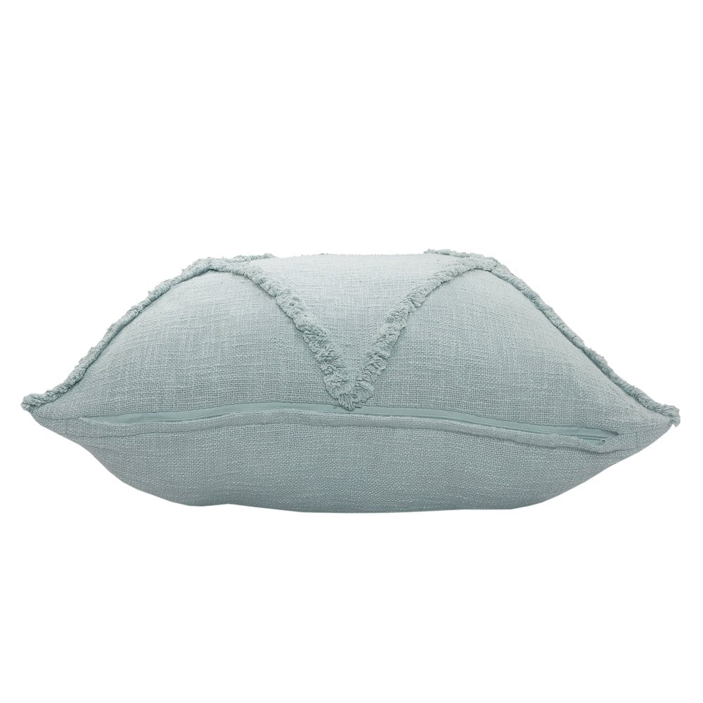 Reese Cotton Pillow Set of 2 in Blue, 18" x 18"