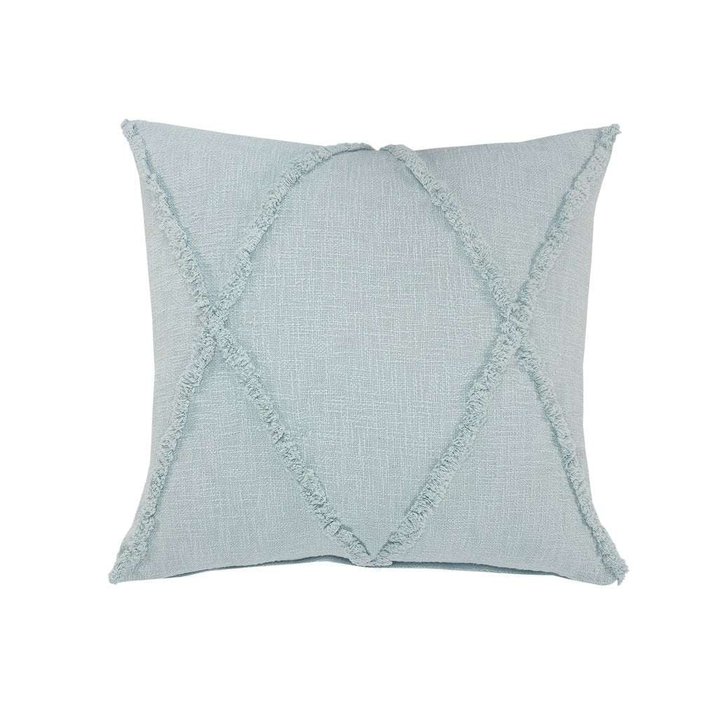 Reese Cotton Pillow Set of 2 in Blue, 18" x 18"