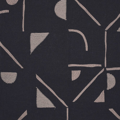 Stacy Garcia  Cotton Blend Poly Filled Pillow in Black/Beige, 20" x 20"