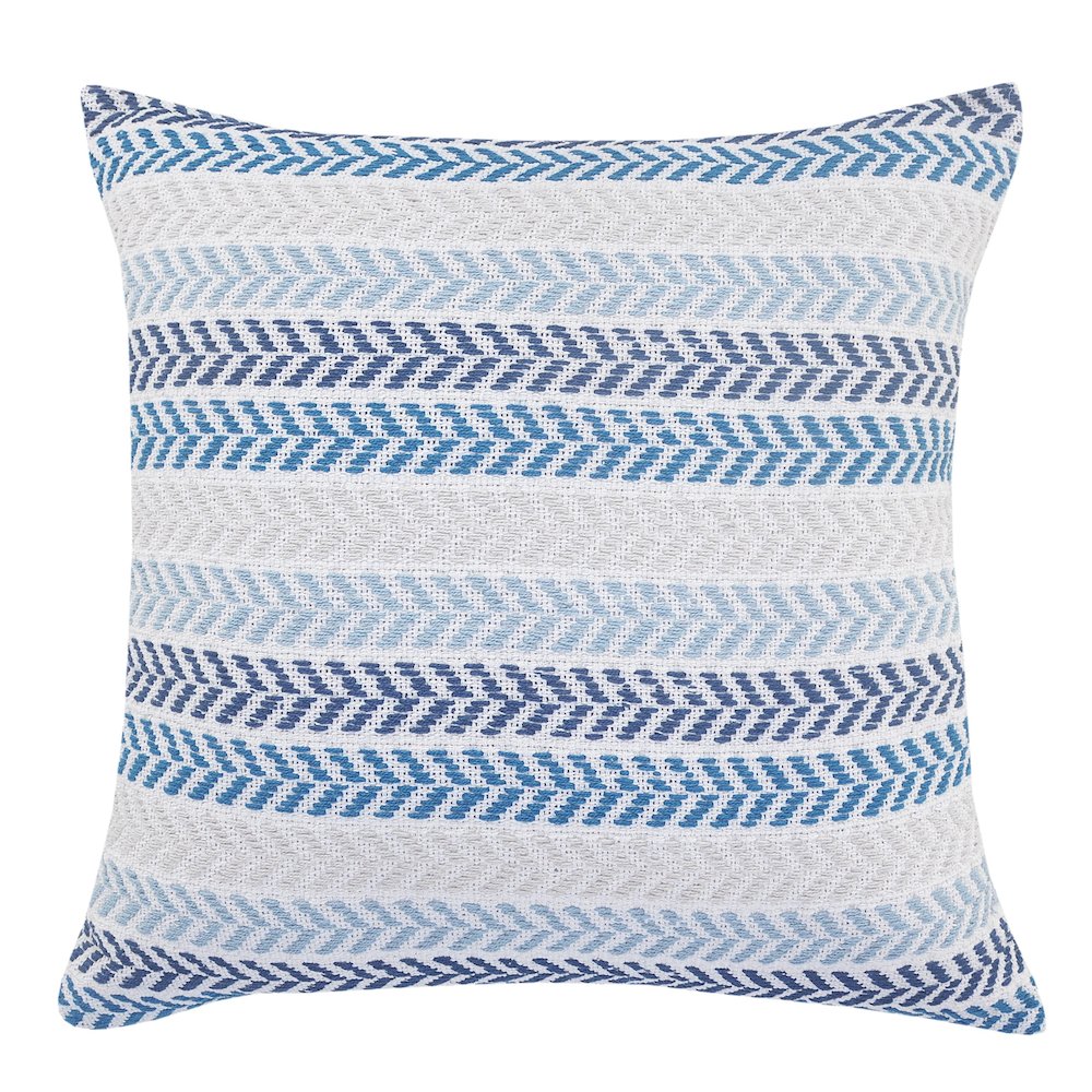 Altair  Cotton Pillow Set of 4 in Blue/Ivory, 18" x 18"