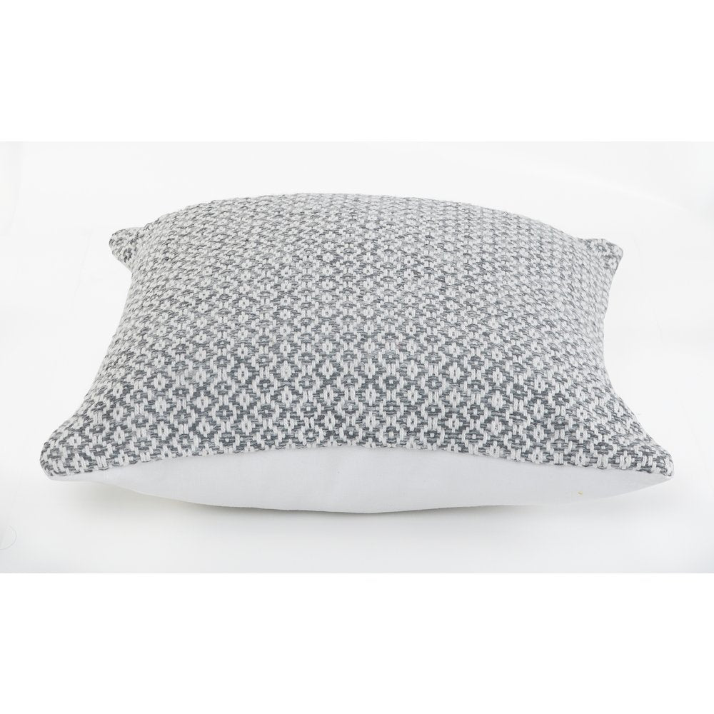 Insignia Cotton Pillow Set of 4 in Gray/White, 18" x 18"