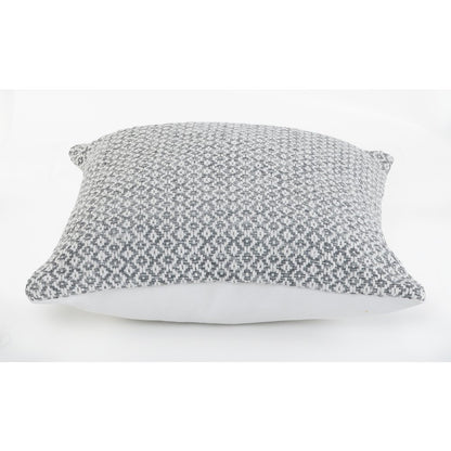Insignia Cotton Pillow Set of 4 in Gray/White, 18" x 18"