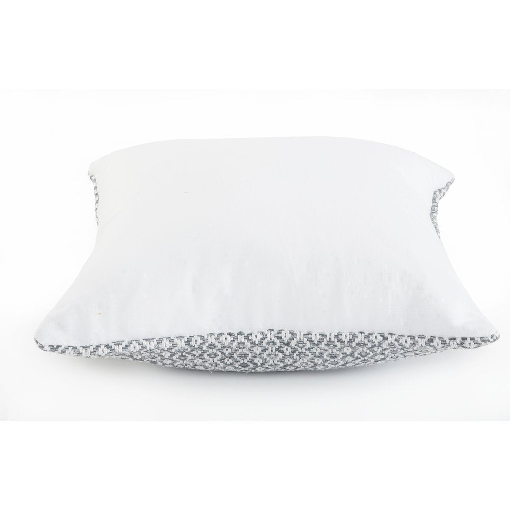 Insignia Cotton Pillow Set of 4 in Gray/White, 18" x 18"