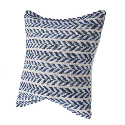 Altair  Cotton Pillow Set of 4 in Blue/Ivory, 18" x 18"