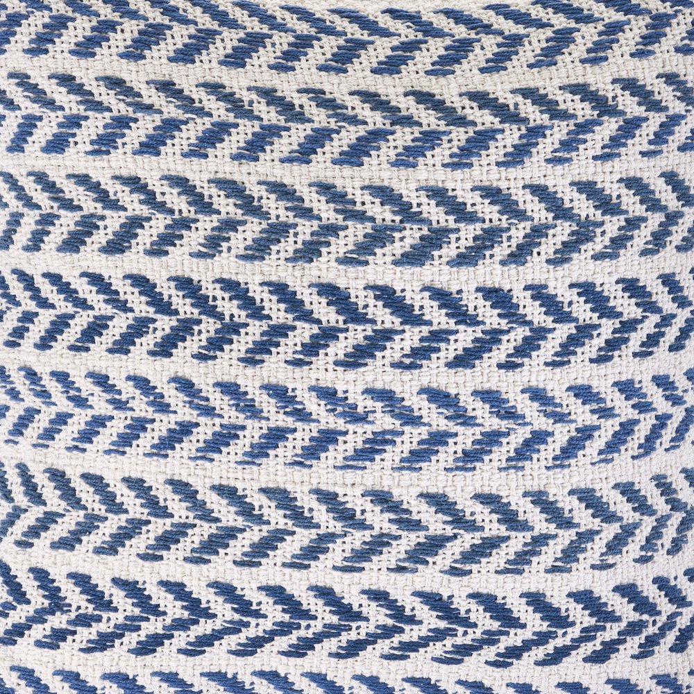 Altair  Cotton Pillow Set of 4 in Blue/Ivory, 18" x 18"
