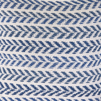 Altair  Cotton Pillow Set of 4 in Blue/Ivory, 18" x 18"