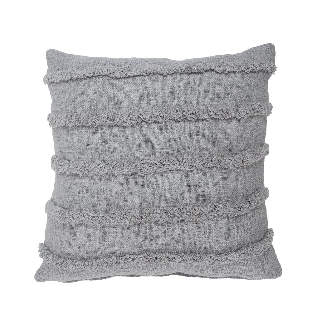 Rory Cotton Pillow Set of 4 in Gray, 20" x 20"