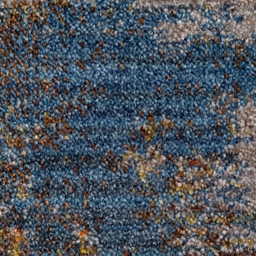 Holi Durable Performance Area Rug Indoor in Gray/Blue, 5' x 8'
