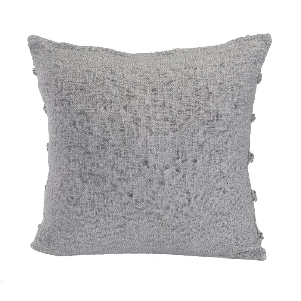 Rory Cotton Pillow Set of 4 in Gray, 20" x 20"