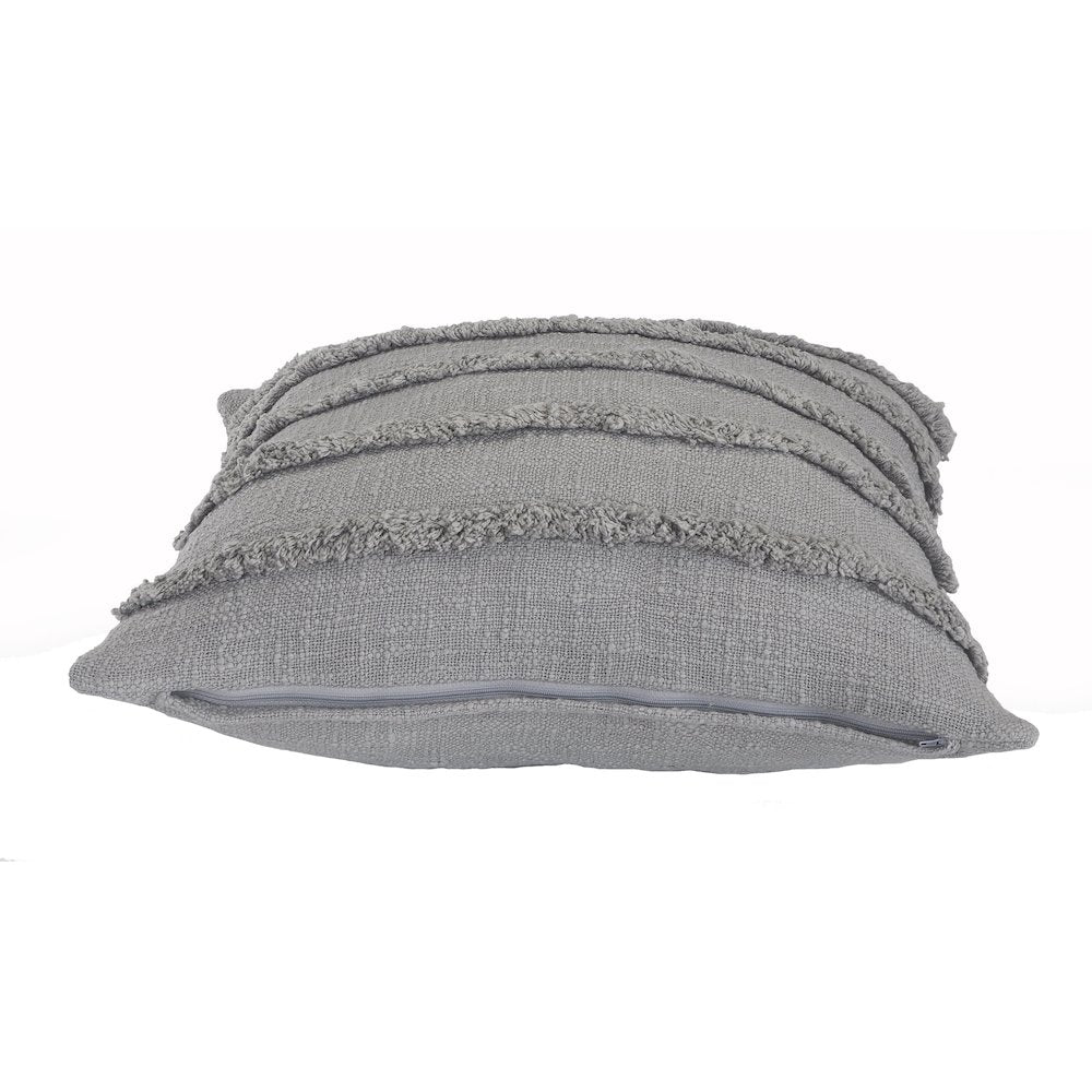 Rory Cotton Pillow Set of 4 in Gray, 20" x 20"